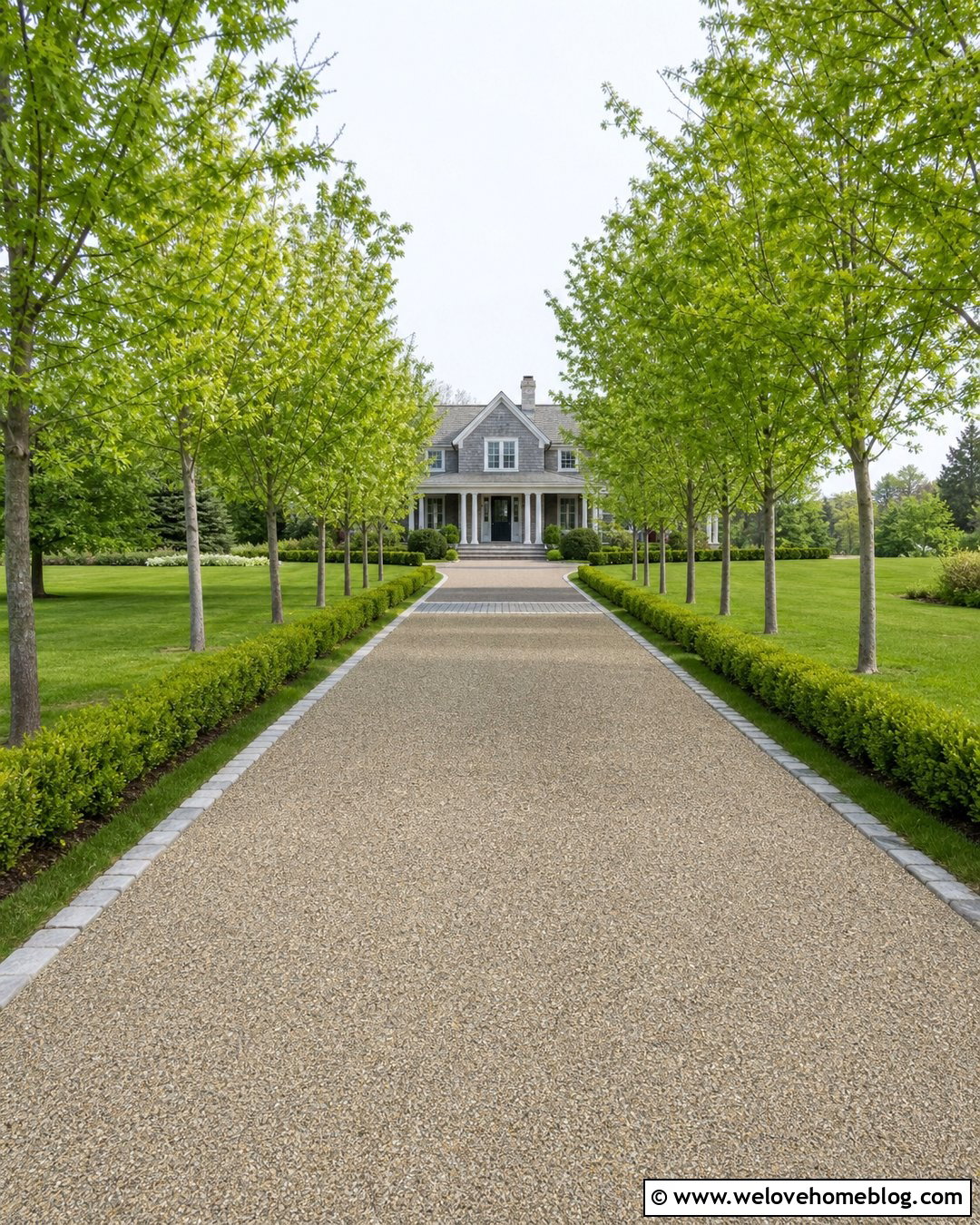 Resin Bound Driveway With Tree Lined Entrance - 20 resin bound driveway ideas