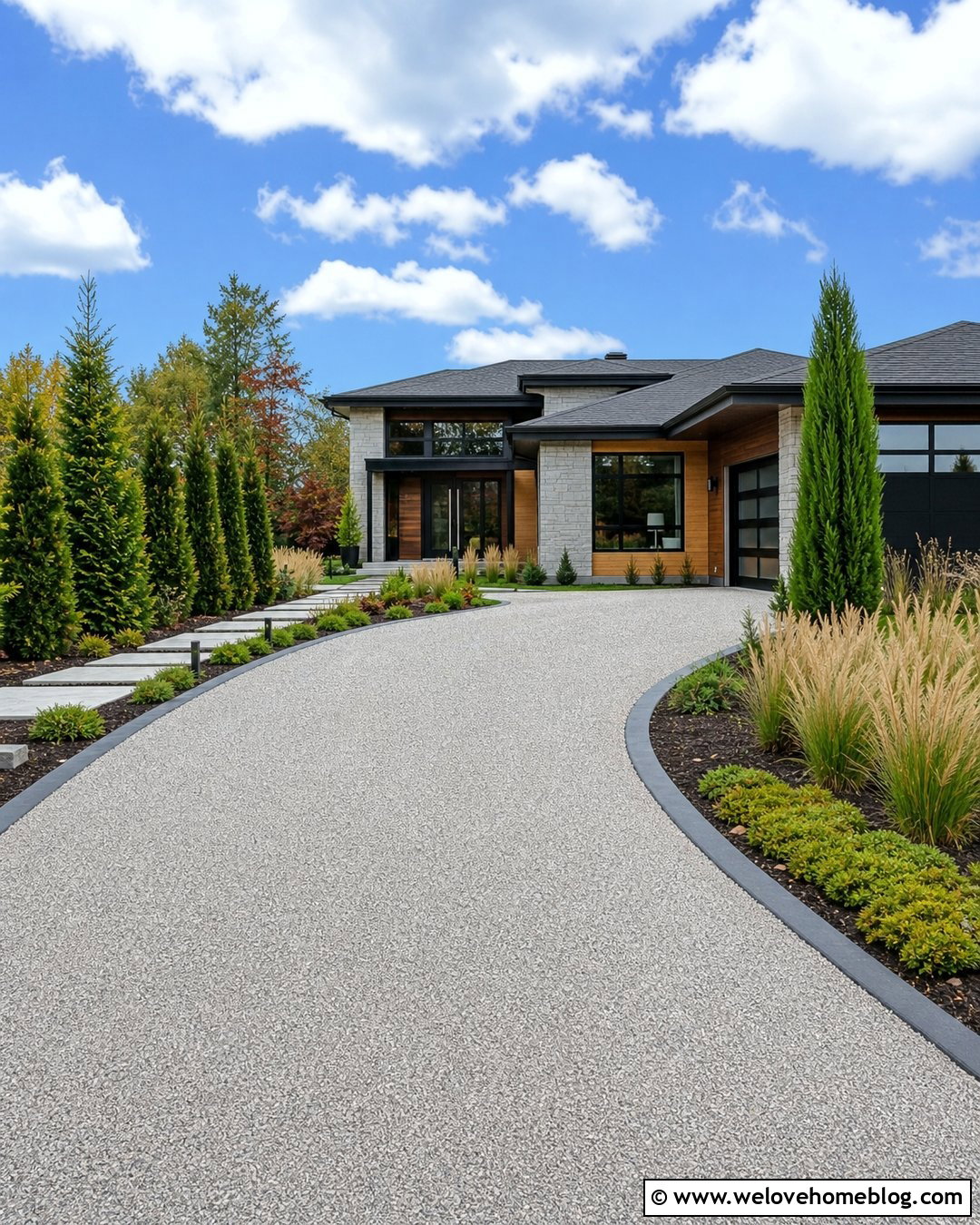 Resin Bound Front Driveway - 45 Front Driveway Ideas