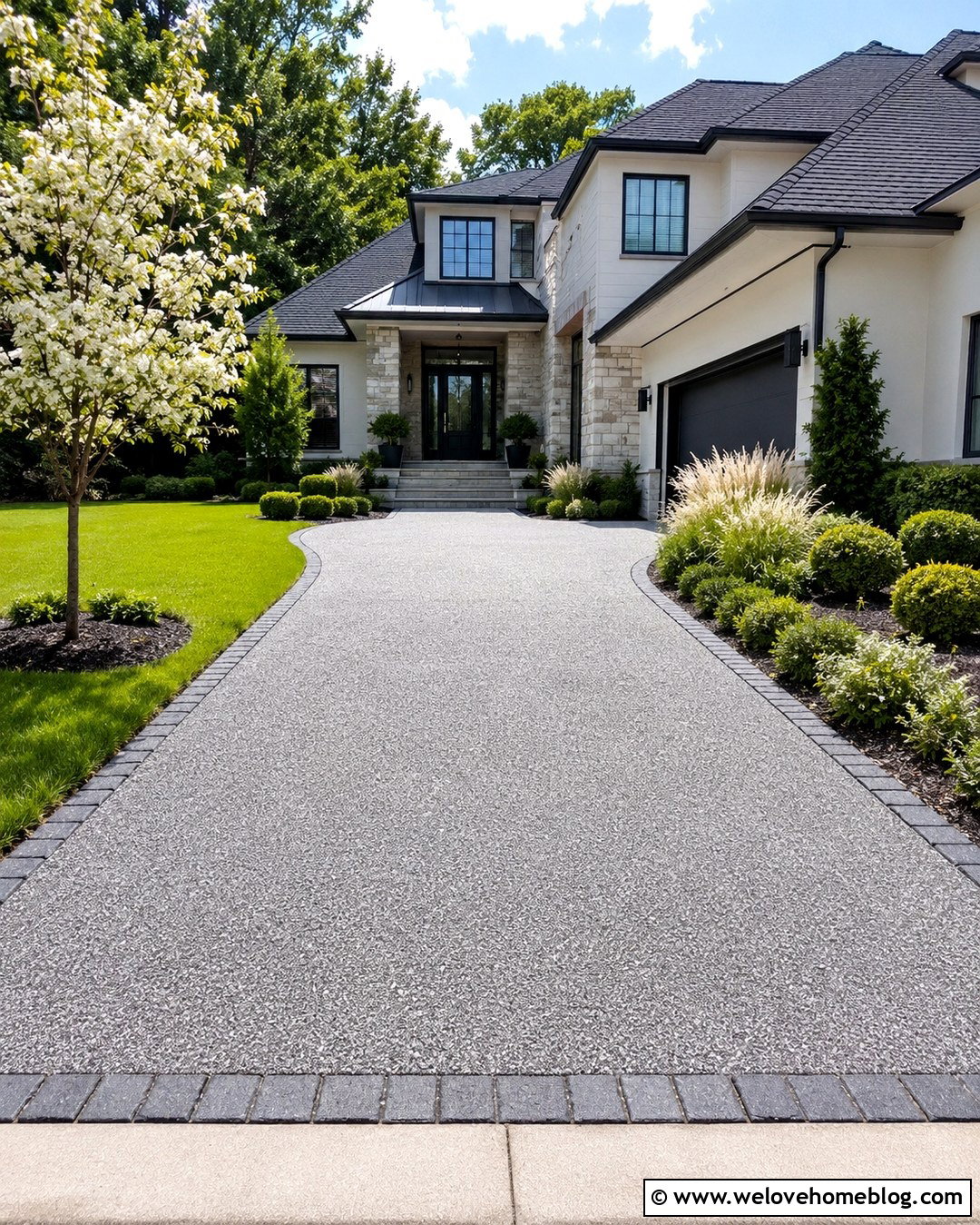Resin Bound Gravel Driveway With Stone Edging - 20 driveway for small lots ideas