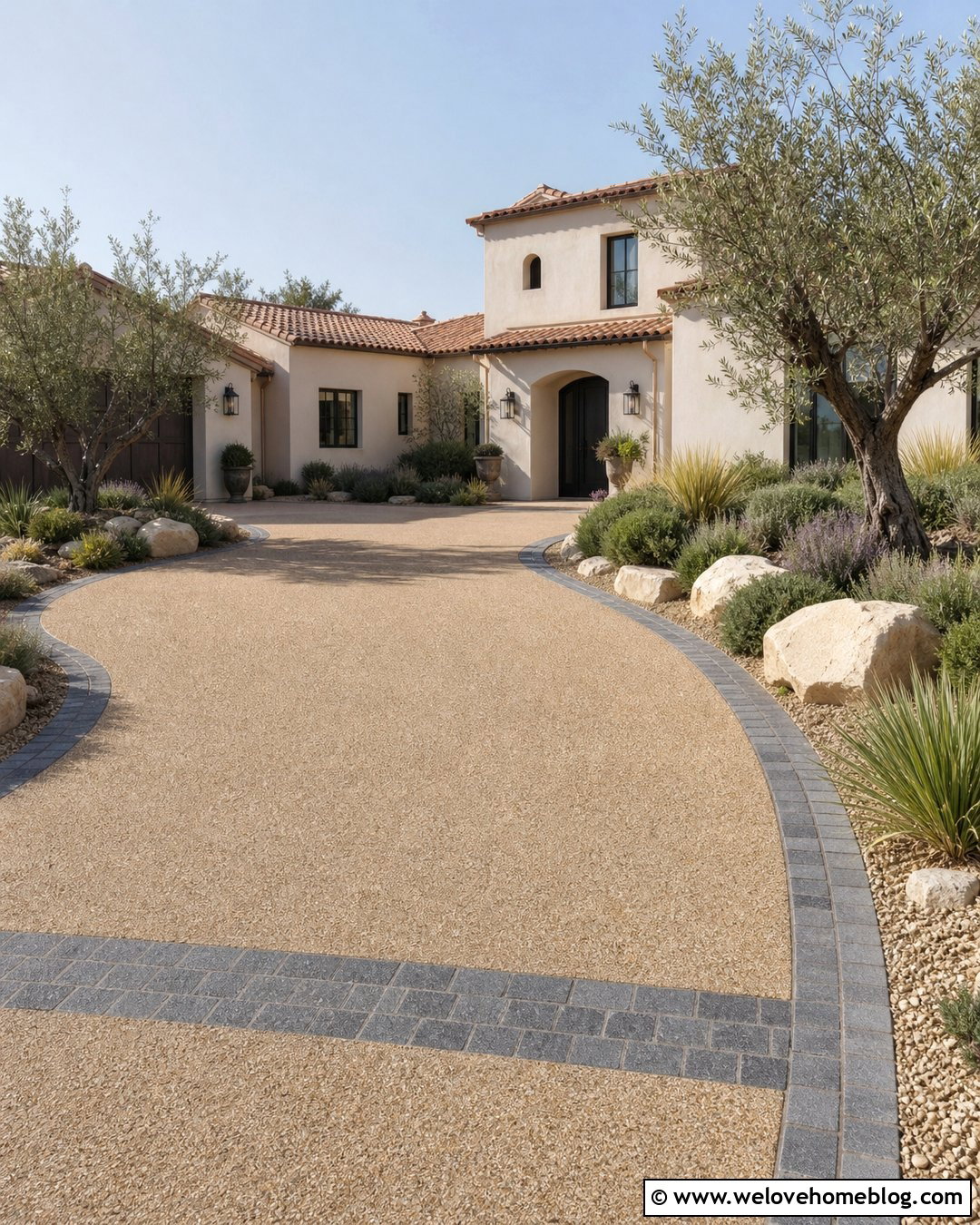 Resin Bound Gravel Luxury Driveway - 45 Luxury Driveway Ideas