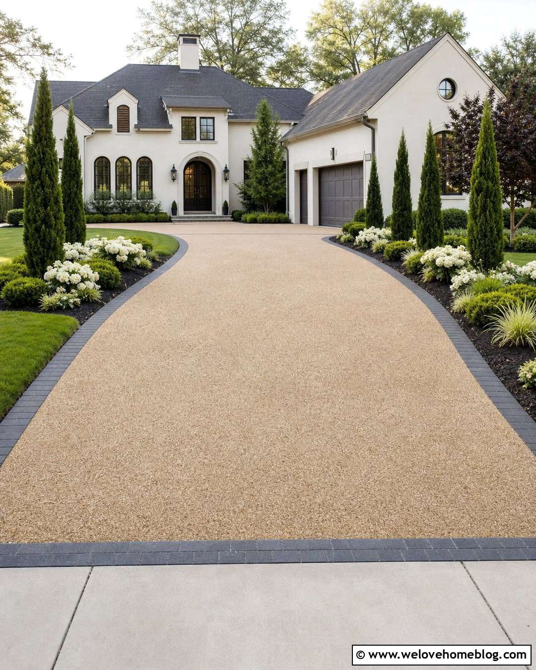 Resin Bound Italian Cypress Driveway - 20 Italian Cypress Driveway Ideas
