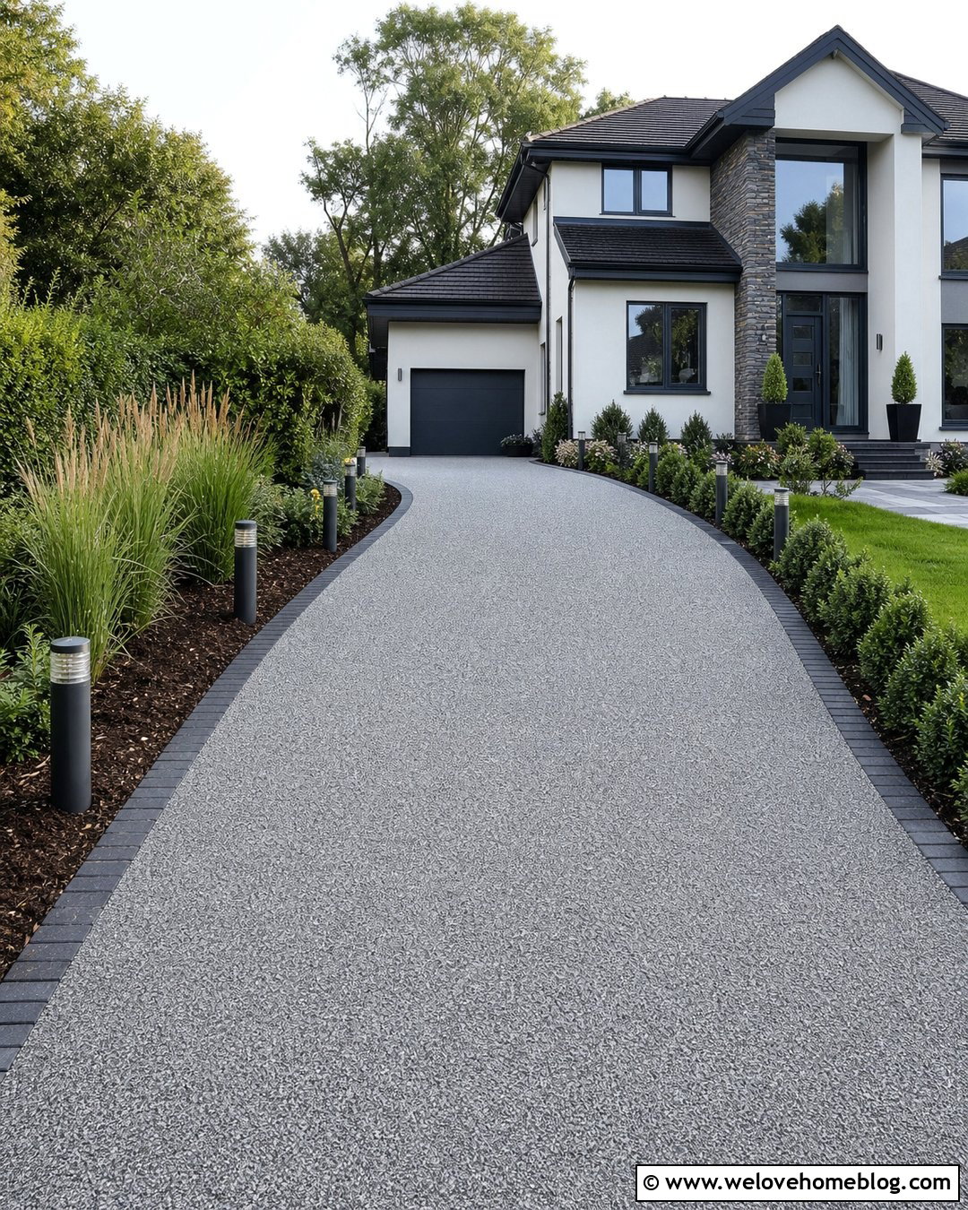Resin Driveway With Bollard Lighting - 35 Resin Driveway Uk Ideas