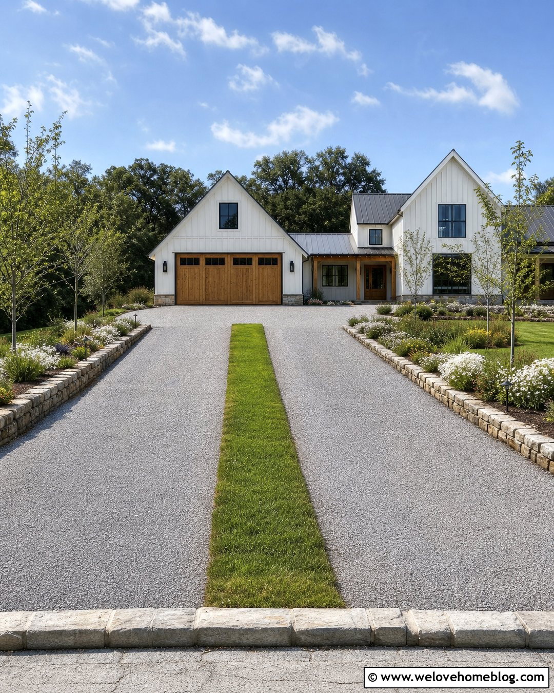 Resin Driveway With Grass Center Strip - 40 resin driveway ideas