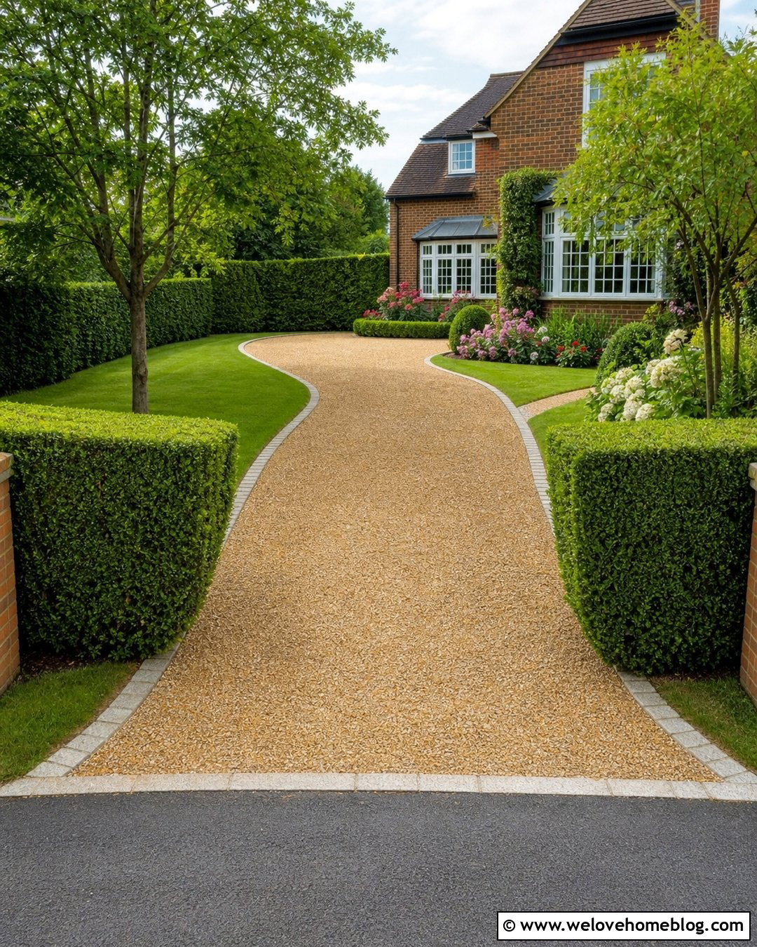 Resin Driveway With Hedge Borders - 35 Resin Driveway Uk Ideas