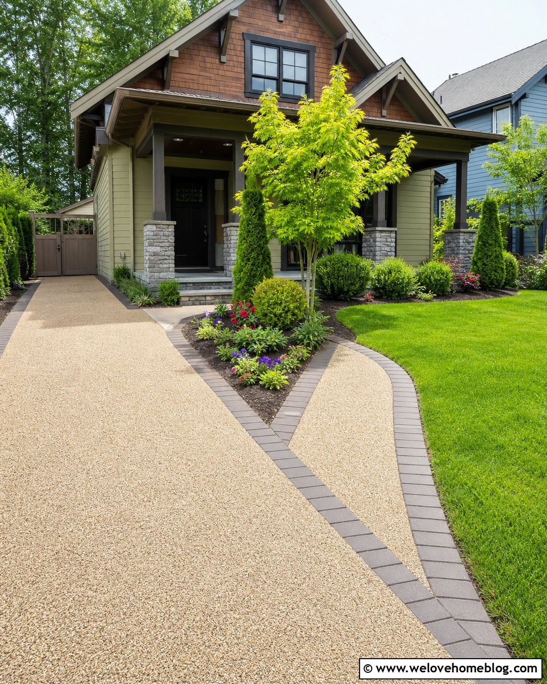 Resin Driveway With Matching Front Walkway - 40 resin driveway ideas