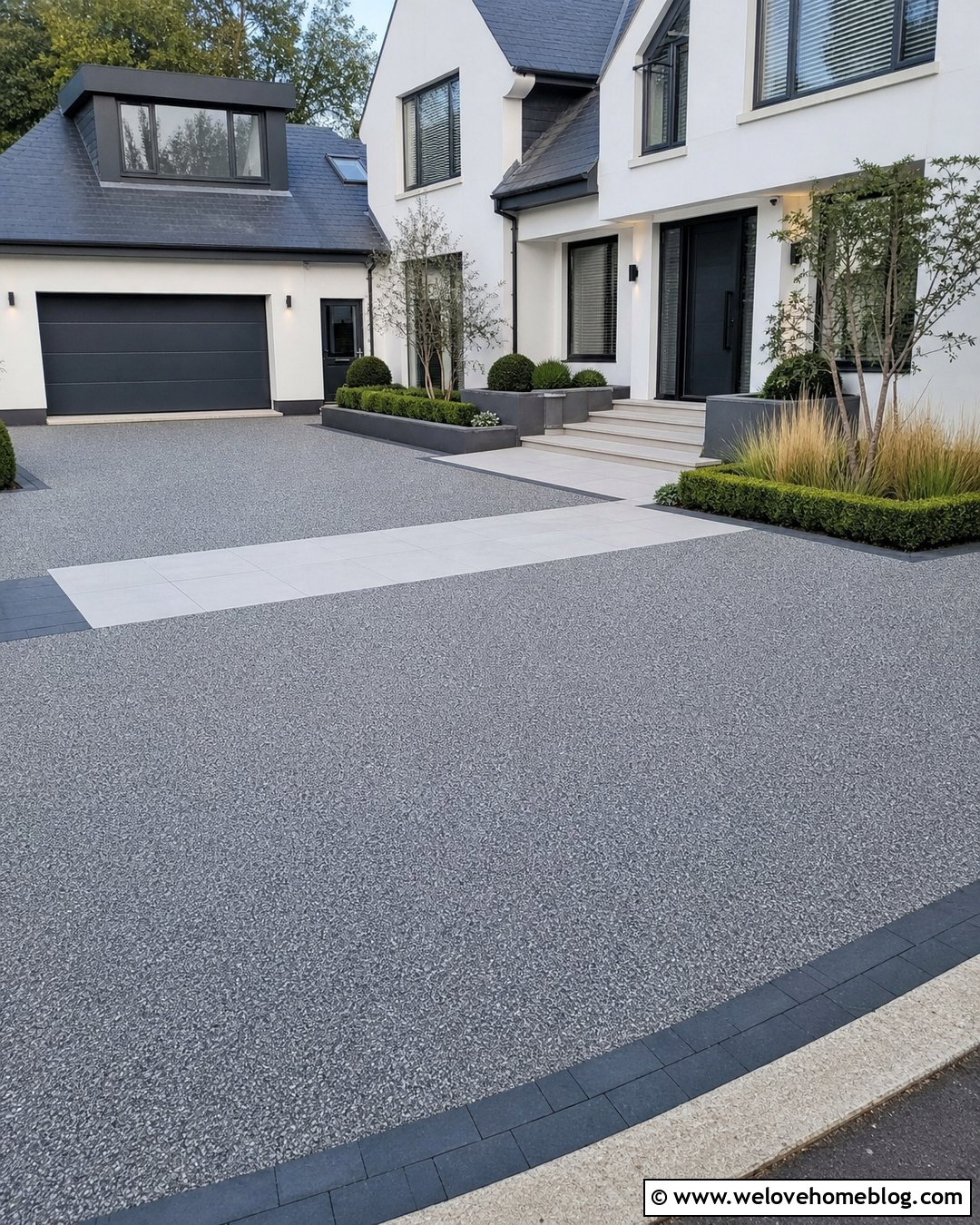 Resin Driveway With Porcelain Walkway - 35 Resin Driveway Uk Ideas
