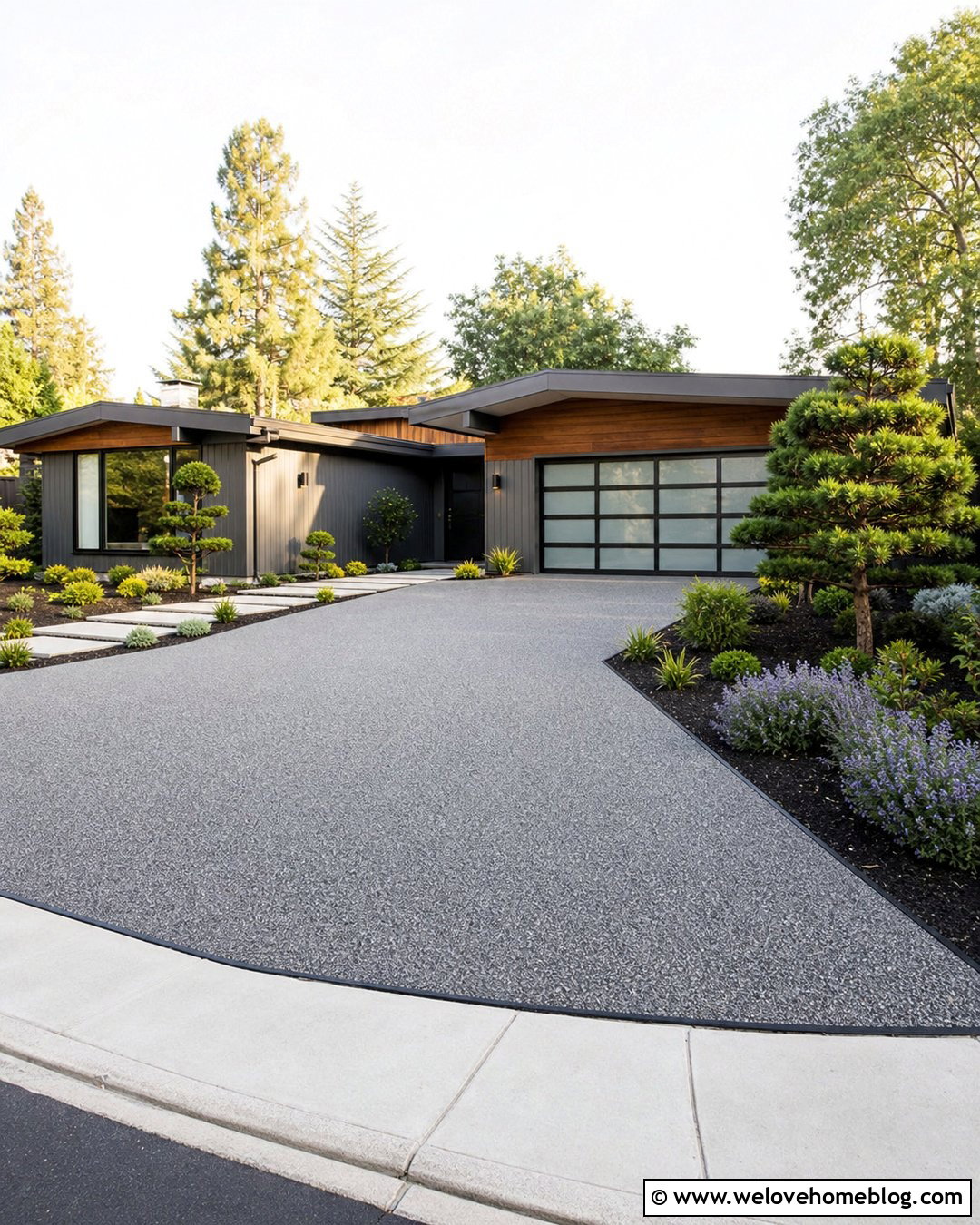 Resin Driveway With Steel Landscape Edging - 40 resin driveway ideas