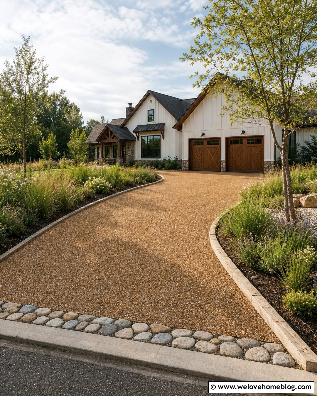 Resin Driveway With Timber Edging - 40 resin driveway ideas