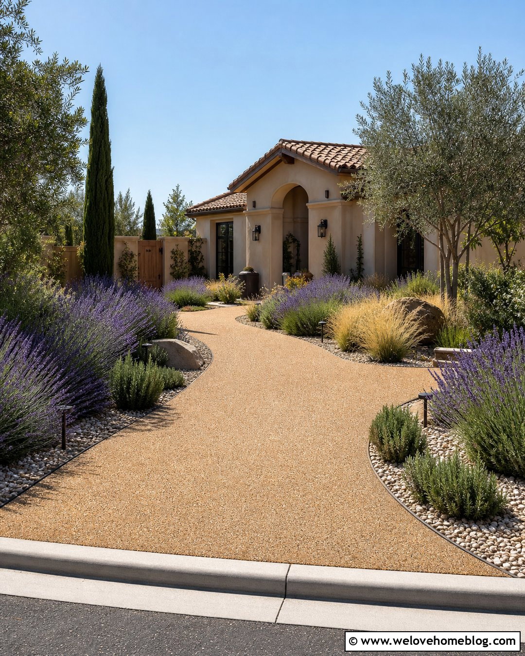 Resin Lavender Driveway Landscaping - 25 Lavender Driveway Ideas