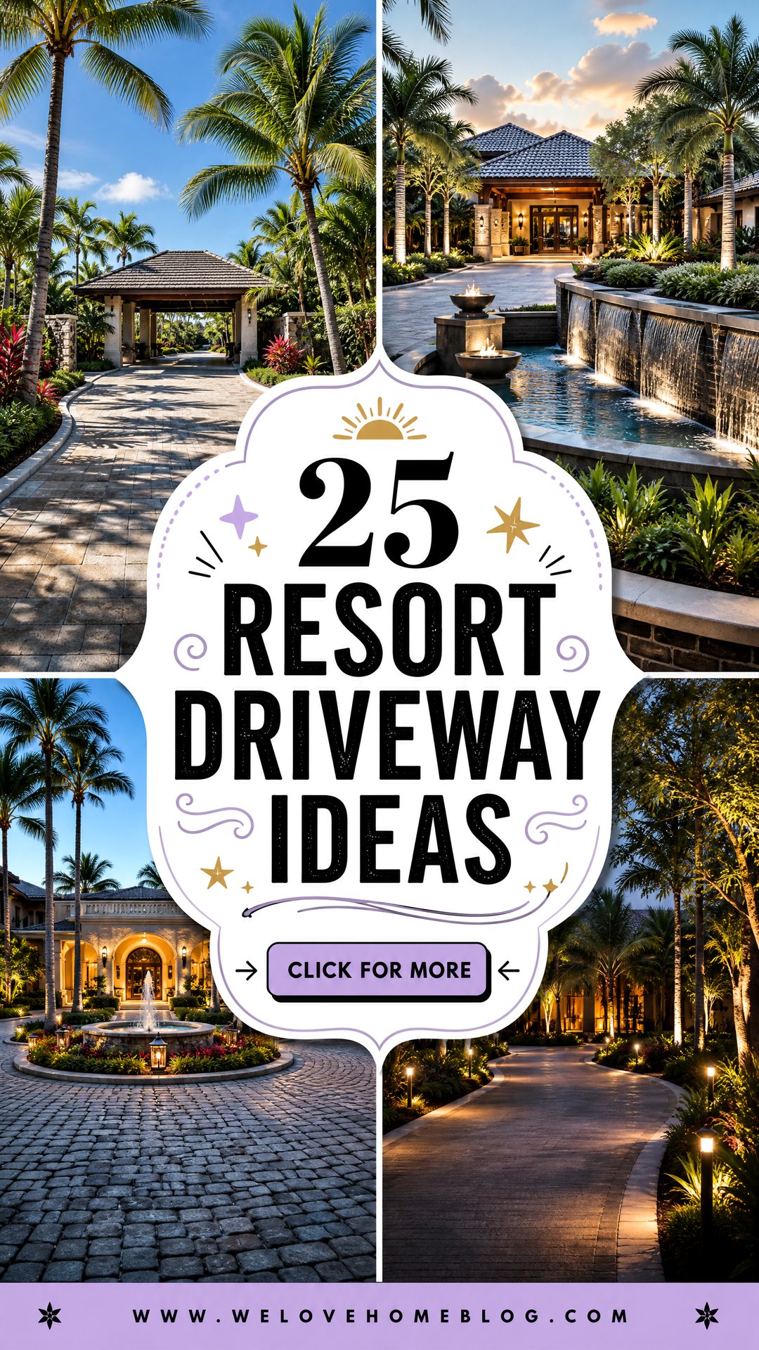 25 Resort Driveway Ideas for a Luxurious Vacation-Like Welcome - 25 Resort Driveway Ideas for a Luxurious Vacation-Like Welcome