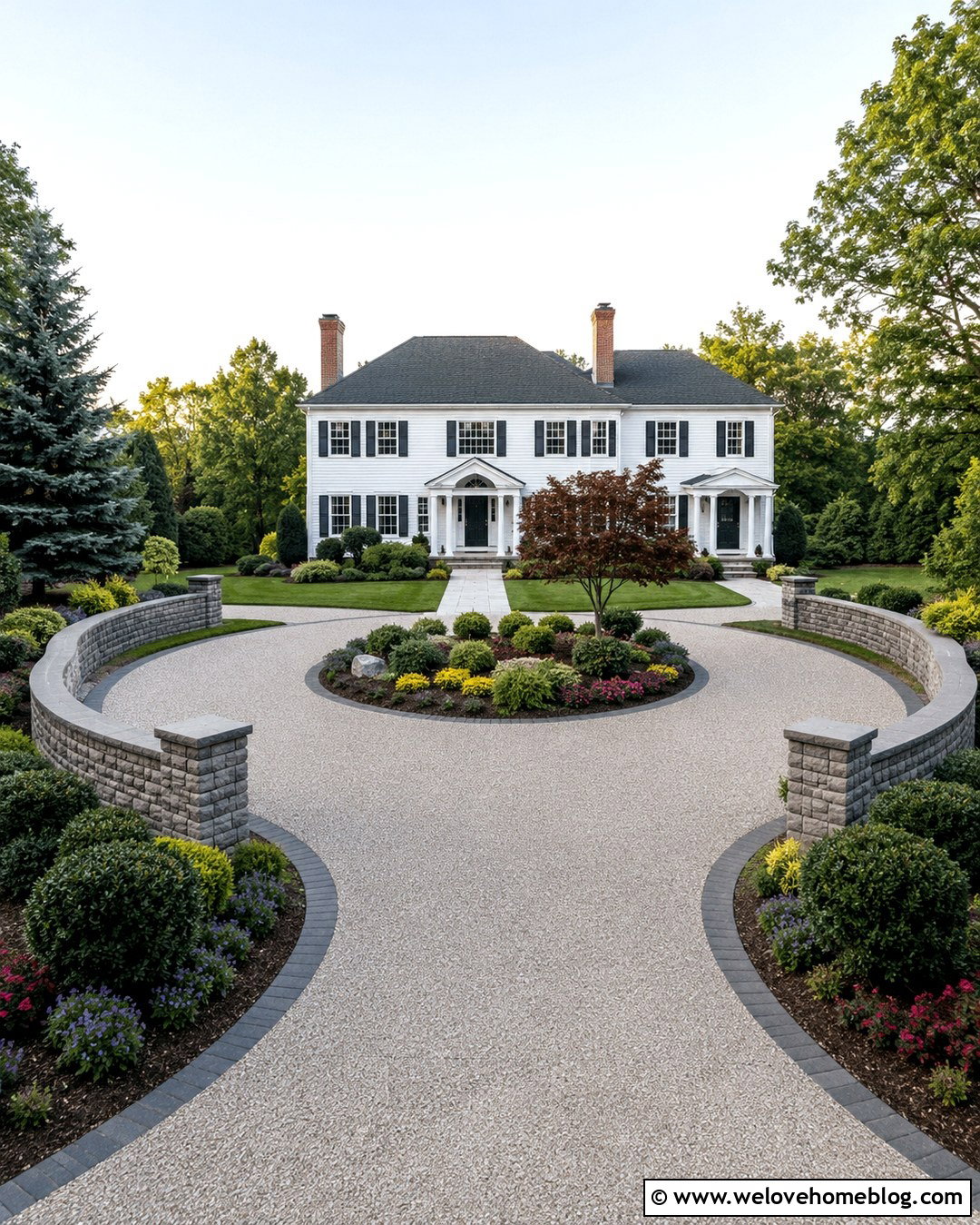 Retaining Wall Beside Circular Driveway - 20 Retaining Wall Beside Driveway Ideas