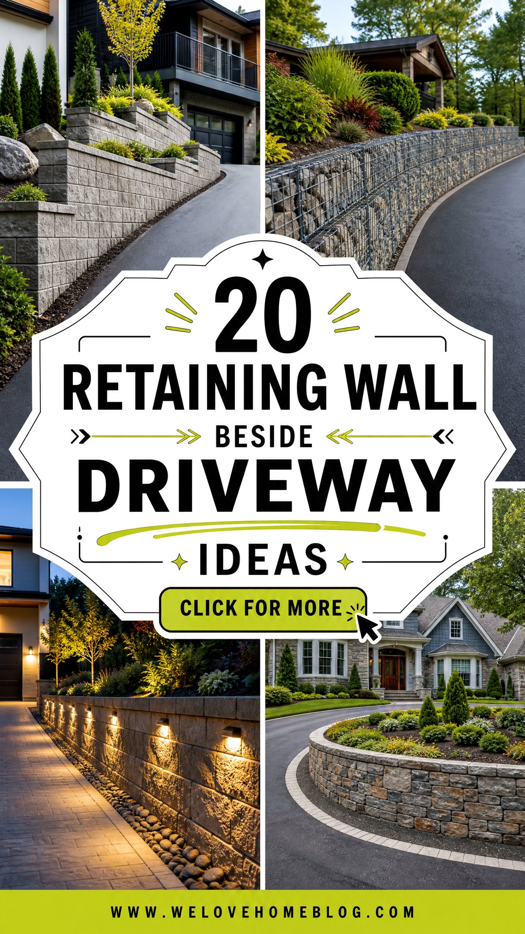 20 Retaining Wall Beside Driveway Ideas for Safer Sloped Homes - 20 Retaining Wall Beside Driveway Ideas for Safer Sloped Homes