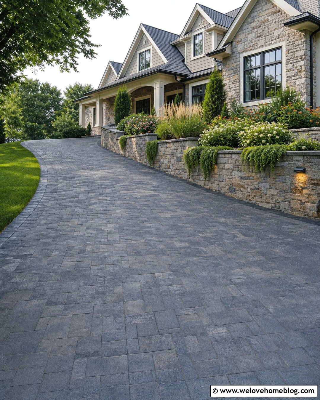 Retaining Wall Garden Bed Next To Driveway - 20 Garden Bed Next To Driveway Ideas