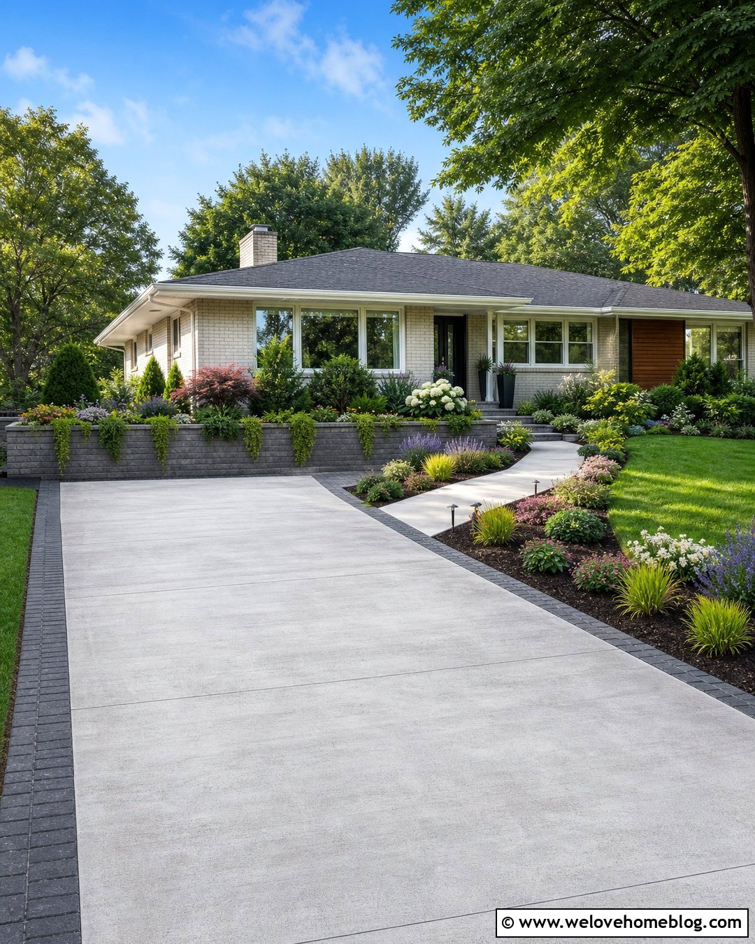 Retaining Wall Planter At End Of Driveway - 20 Retaining Wall At End Of Driveway Ideas