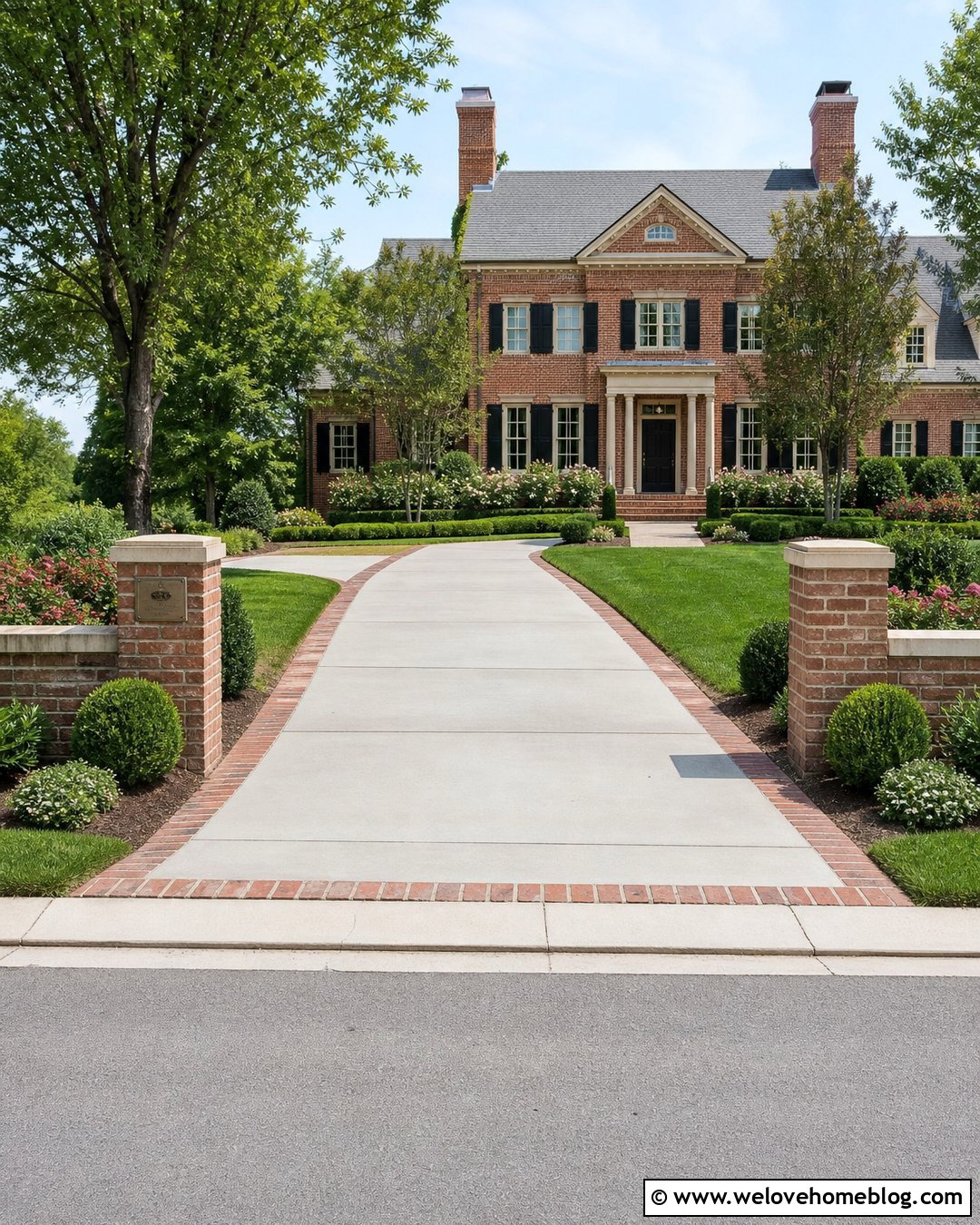 Retaining Wall With Pillars At End Of Driveway - 20 Retaining Wall At End Of Driveway Ideas