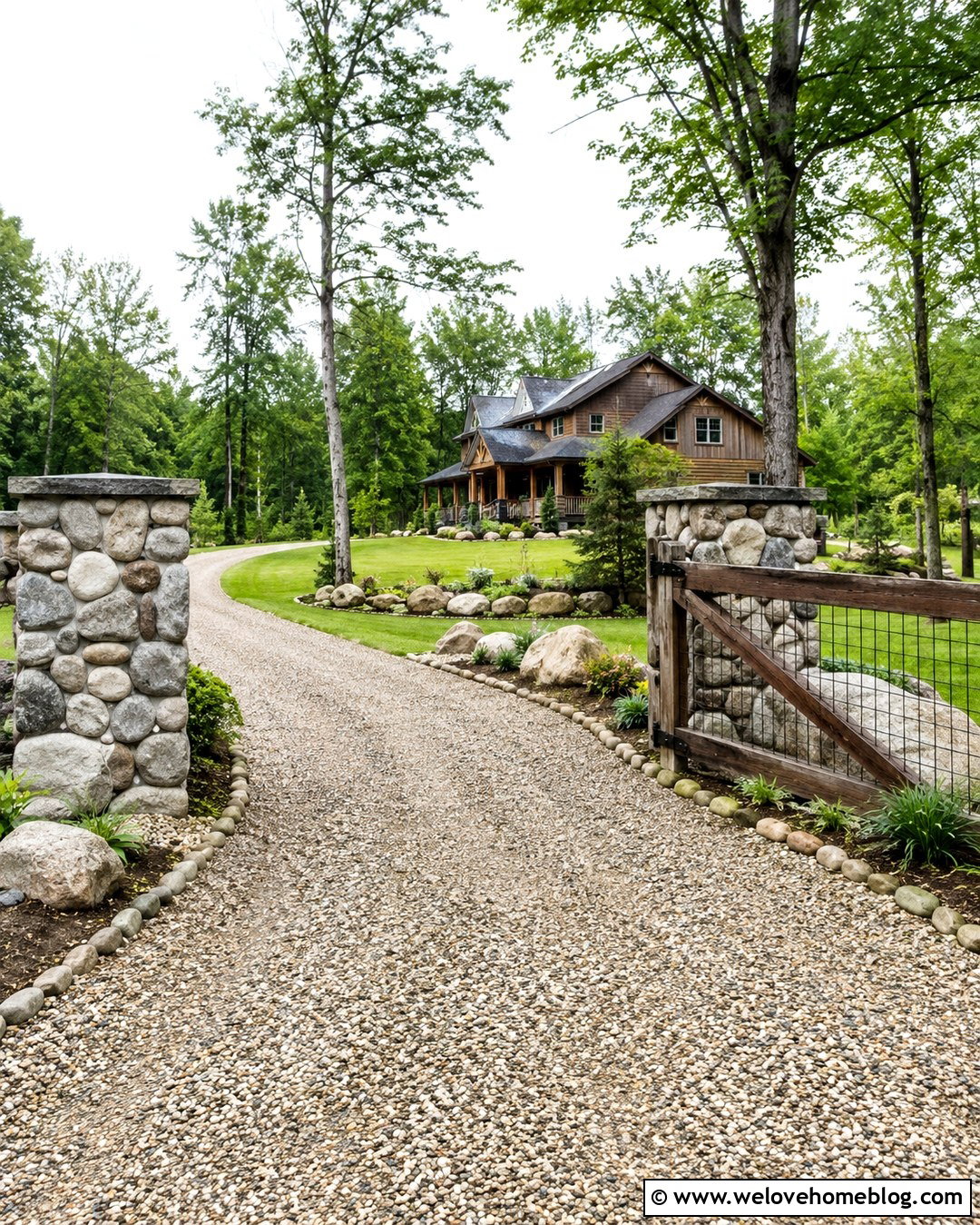 River Rock Farm Driveway - 20 farm roads driveways ideas