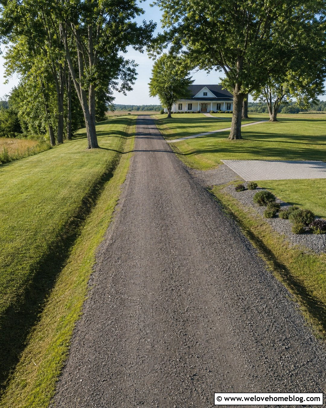Road Base Driveway With Grass Shoulders - 20 Driveway Alternatives Cheap Ideas