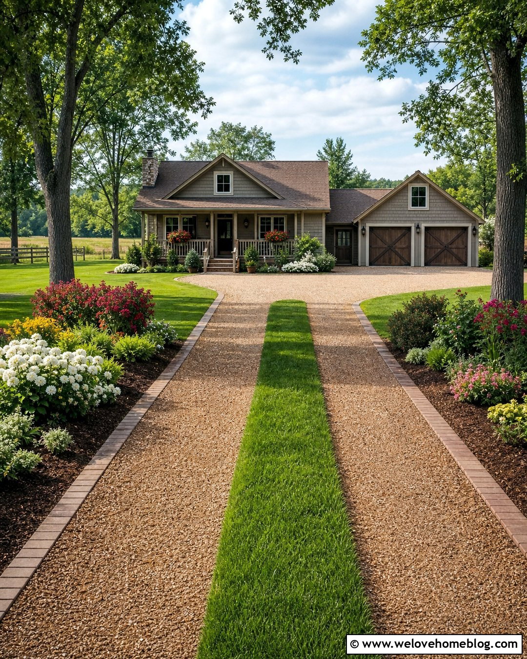 20 Rock Driveway Front Yards Ideas for Striking Curb Appeal