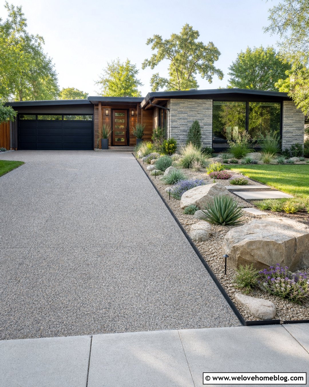 Rock Garden Bed Next To Driveway - 20 Garden Bed Next To Driveway Ideas
