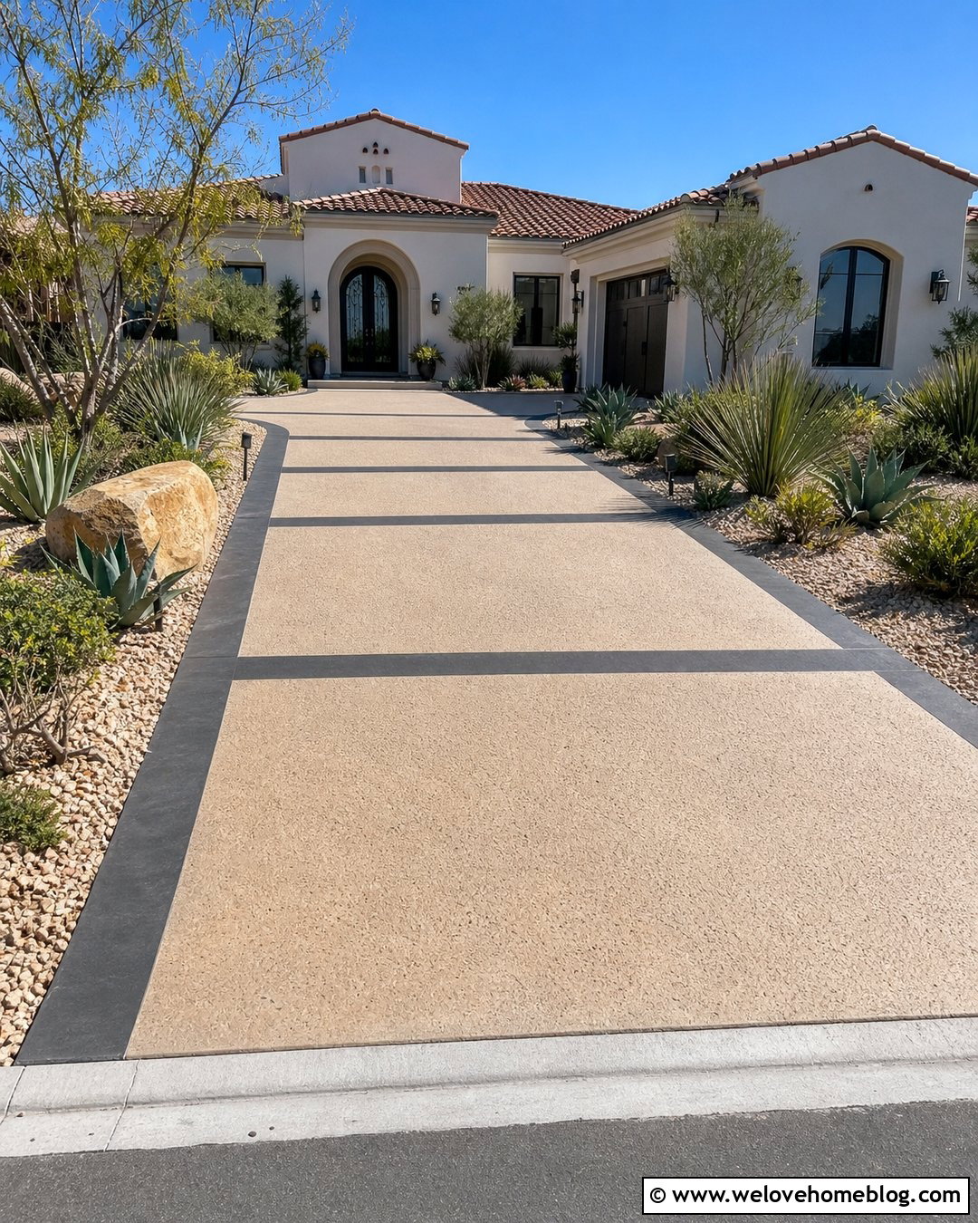 20 Concrete Driveway Finishes Ideas for Standout Curb Appeal