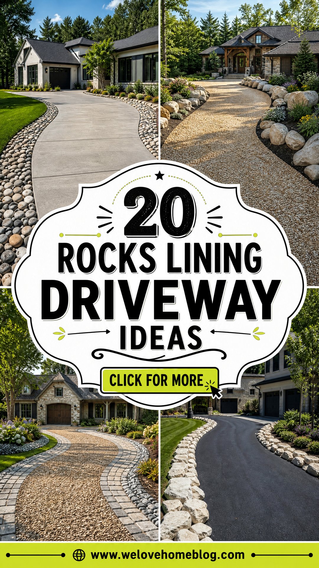 20 Rocks Lining Driveway Ideas for Crisp Lasting Edges - 20 Rocks Lining Driveway Ideas for Crisp, Lasting Edges
