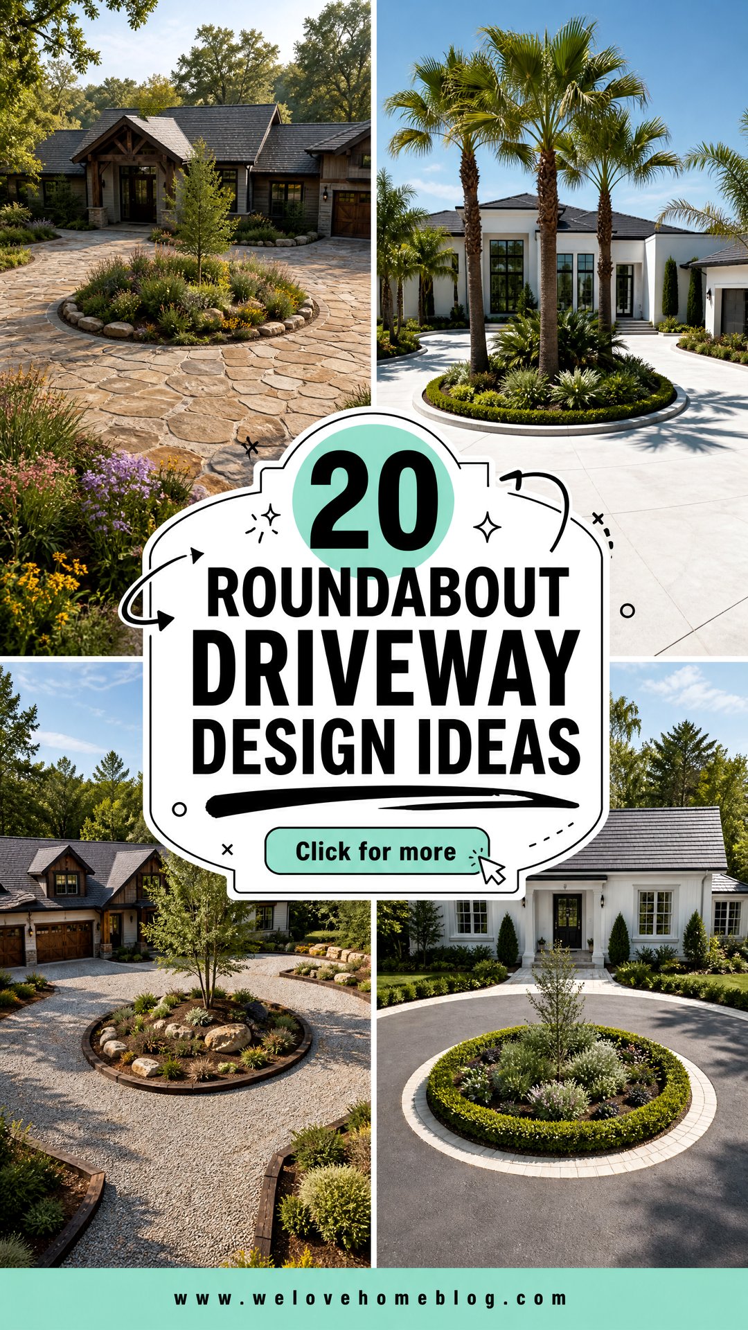20 Roundabout Driveway Design Ideas for Smoother Arrivals - 20 Roundabout Driveway Design Ideas for Smoother Arrivals