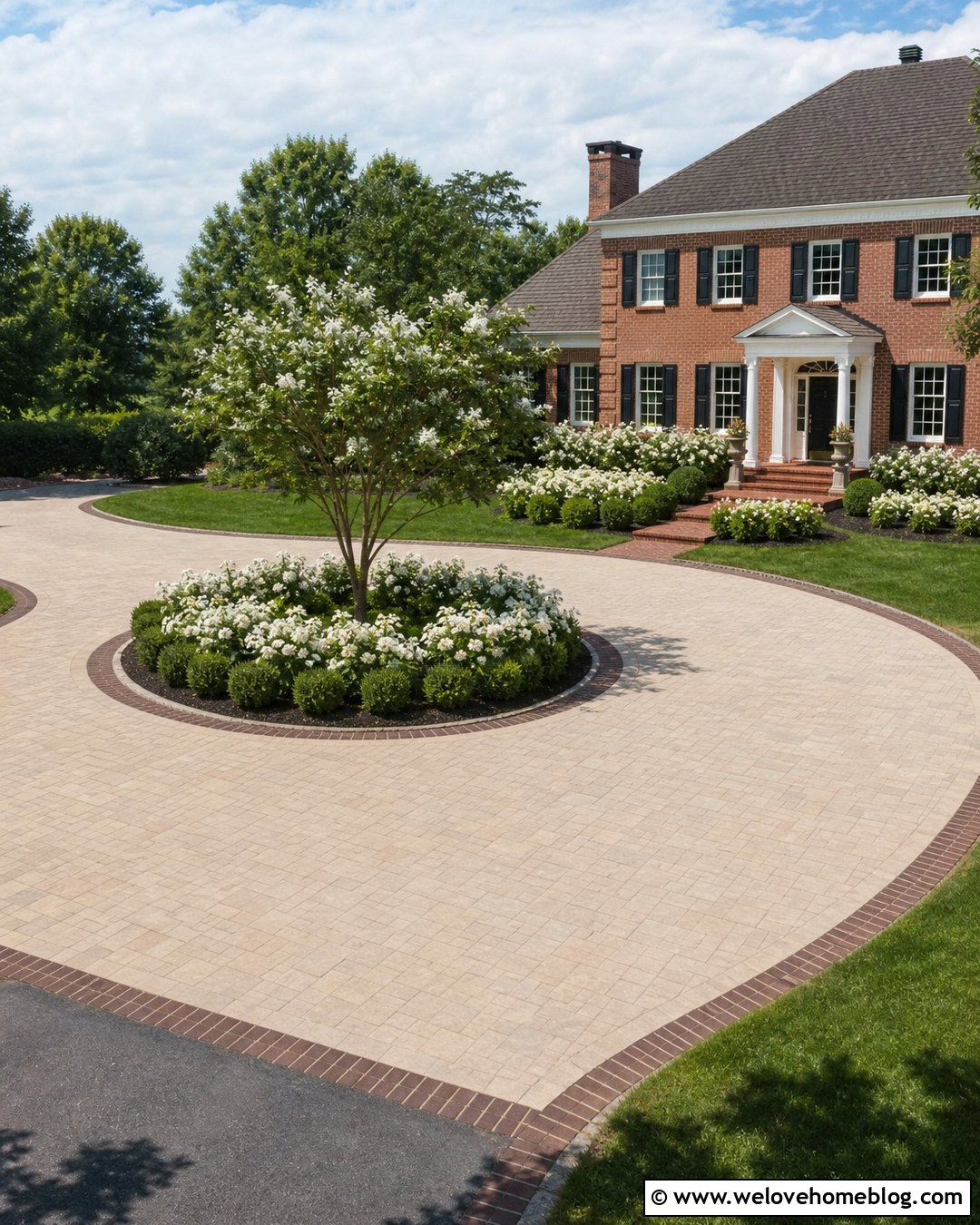 20 Round a Bout Driveway Landscaping Ideas for Grand Entries