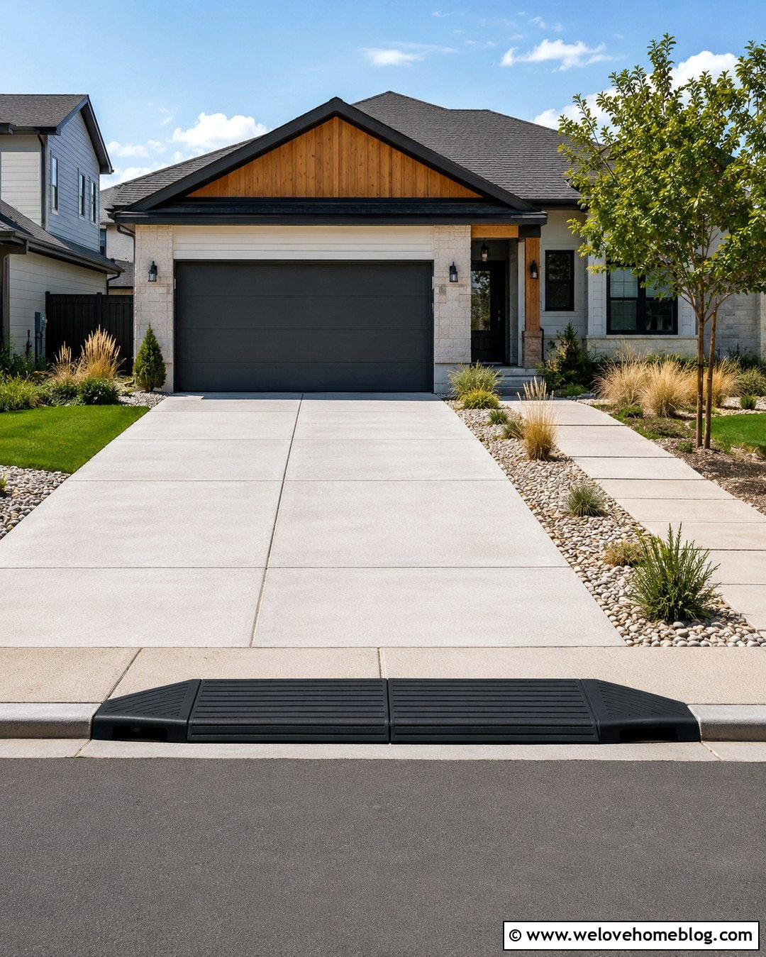 Rubber Curb Ramp With Concrete Driveway - 20 curb ramp driveway ideas