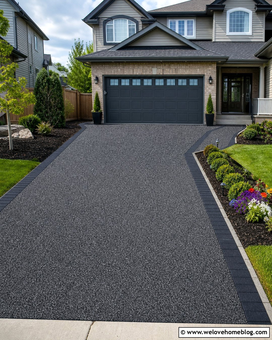 Rubber Driveway Overlay Over Old Concrete - 20 Rubber Driveway Recycled Tires Ideas