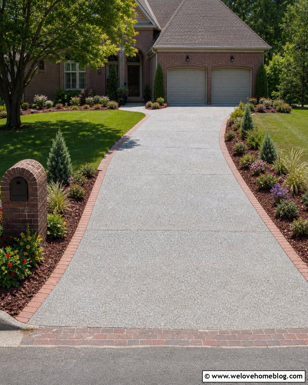 Rubber Mulch Driveway Mailbox Bed - 20 Rubber Mulch Driveway Ideas