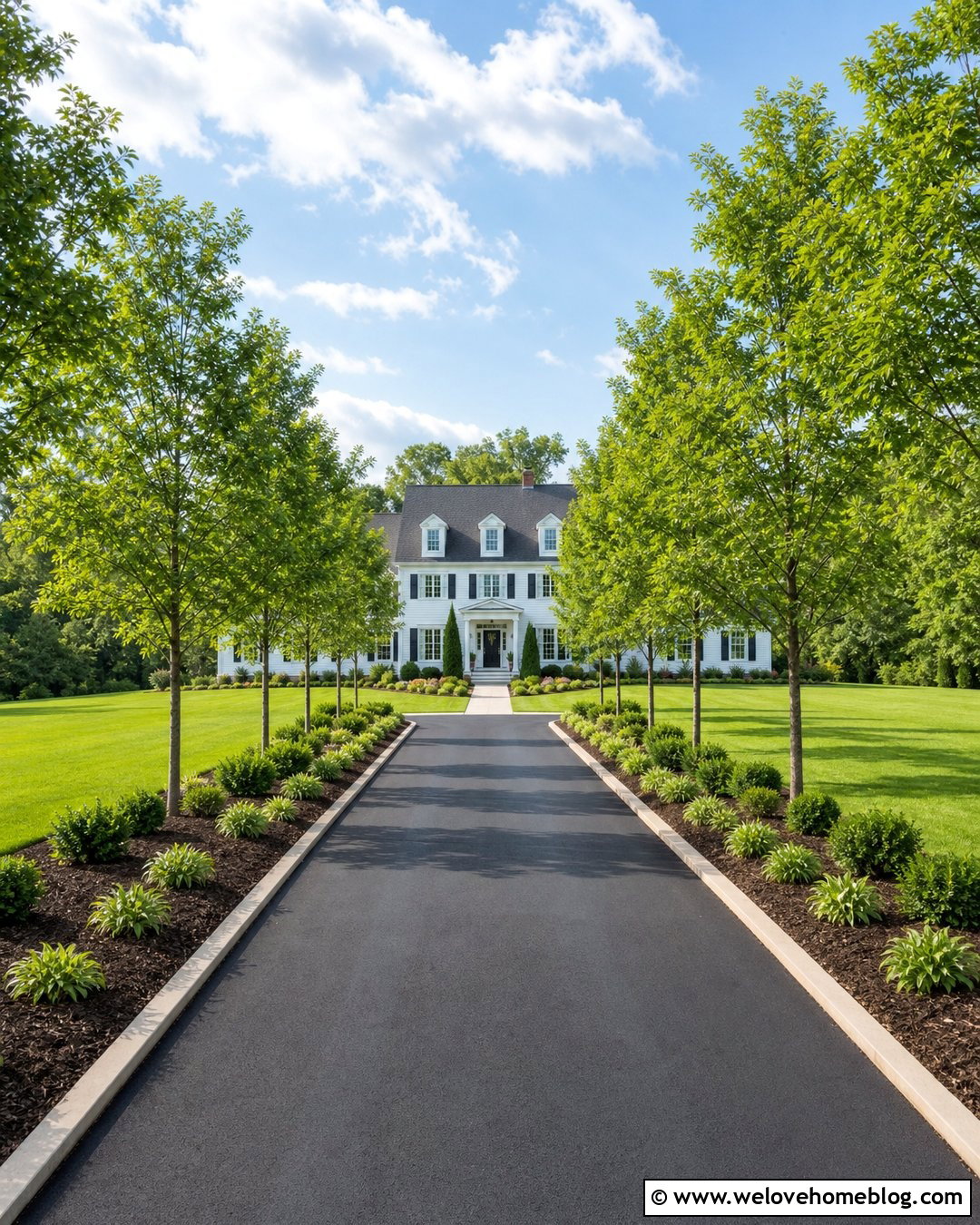 Rubber Mulch Driveway Tree Border - 20 Rubber Mulch Driveway Ideas