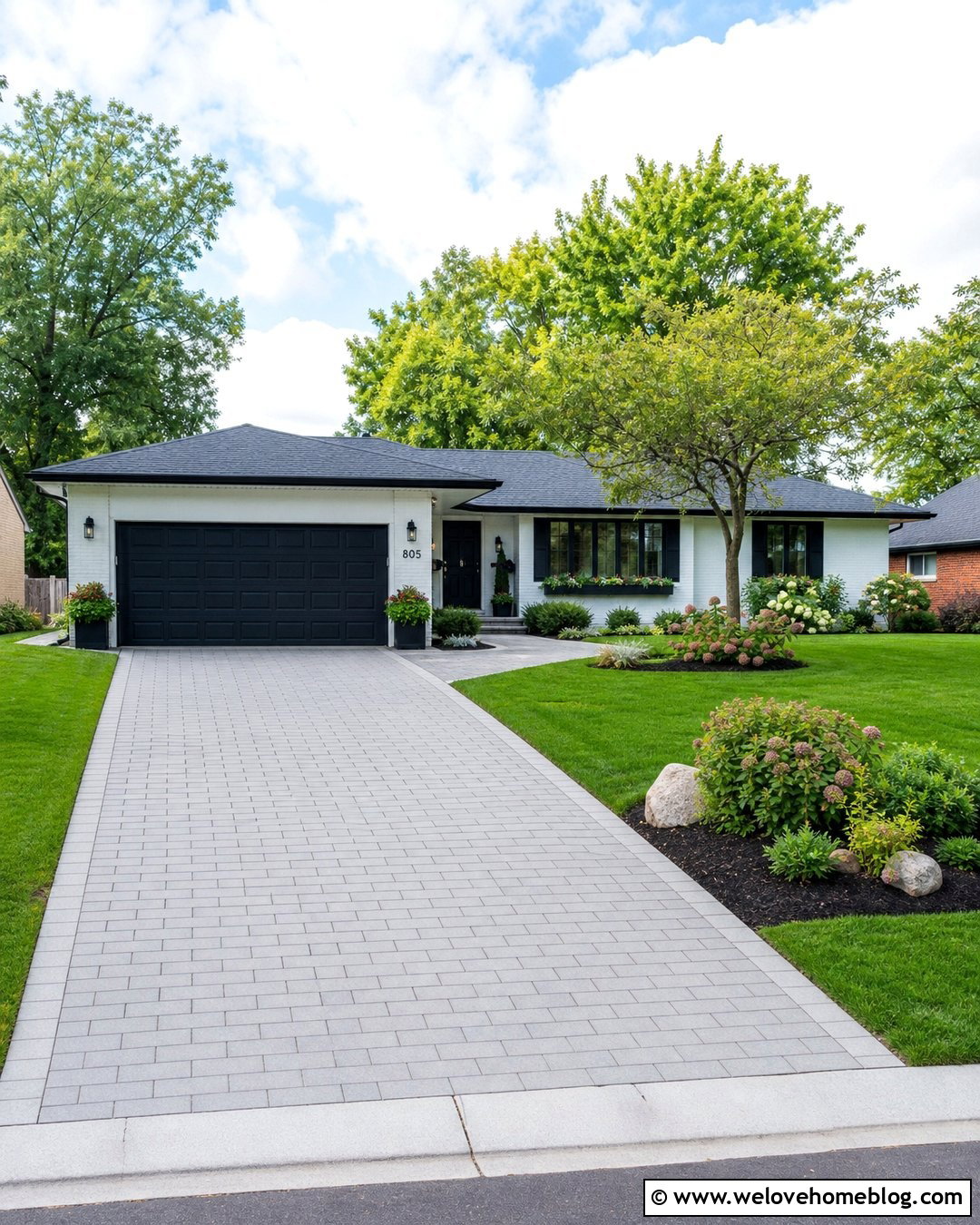 Running Bond Paved Driveway - 35 paved driveway ideas