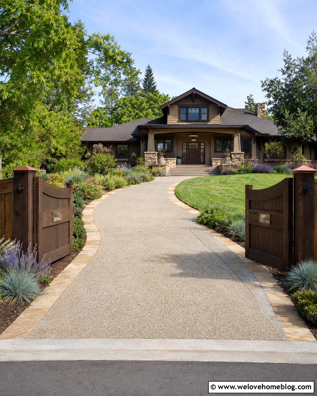 Rustic Driveway Gate With Copper Accents - 20 rustic driveway gate ideas