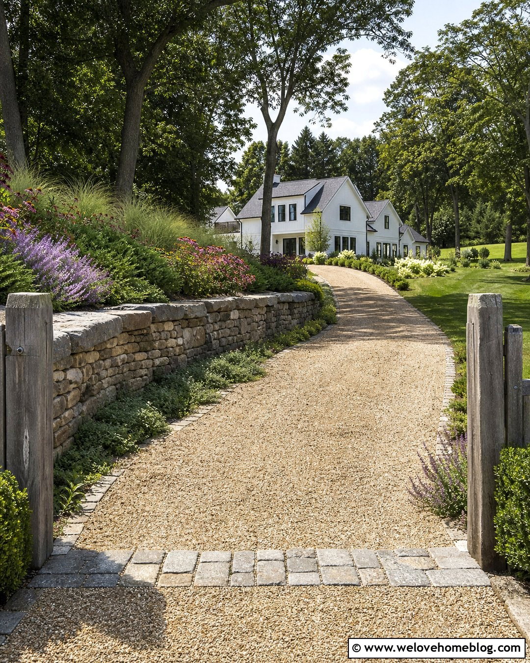 Rustic Driveway Retaining Wall - 35 Driveway Retaining Wall Ideas