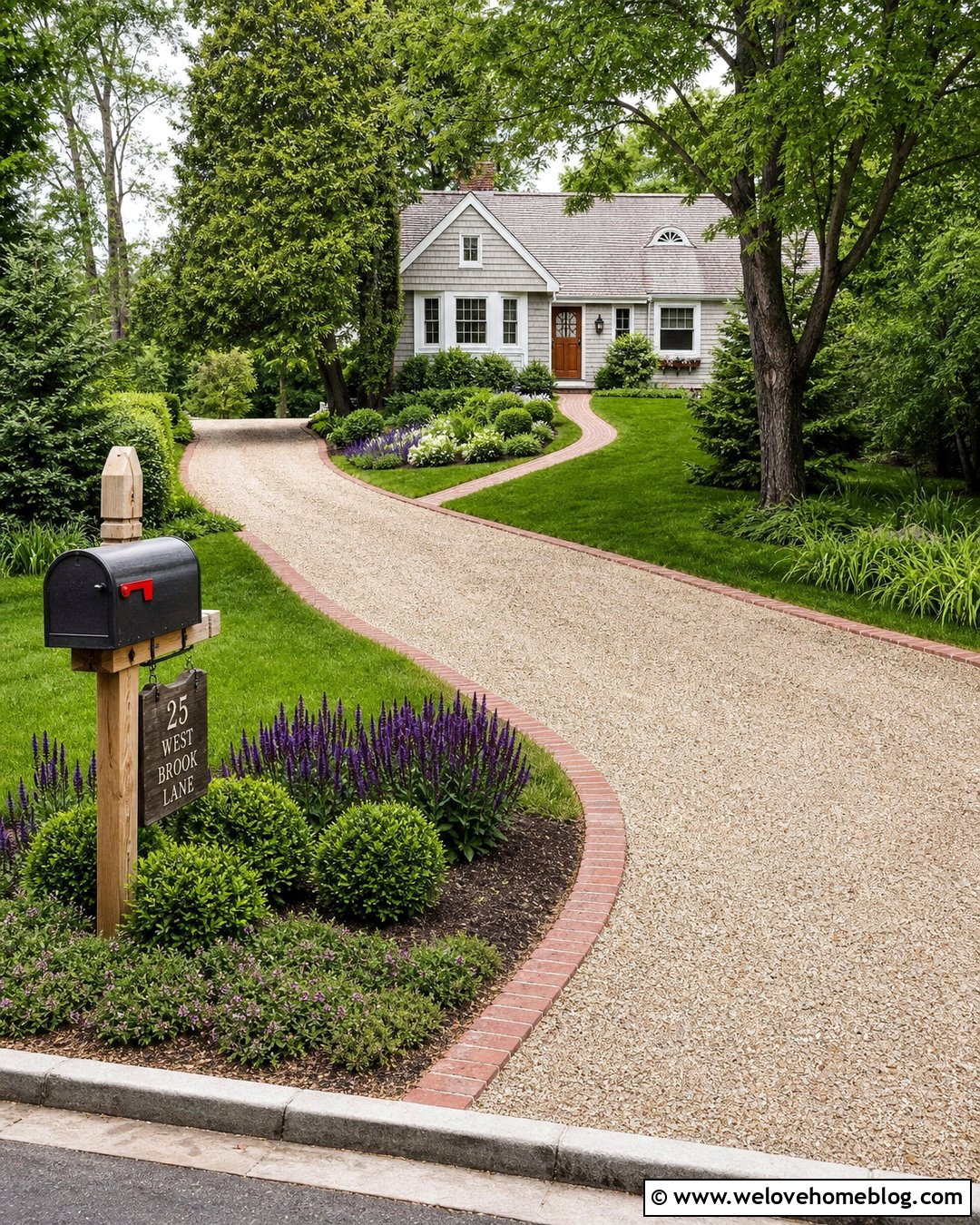 Rustic Driveway Sign With Mailbox Post - 20 Rustic Driveway Signs Ideas