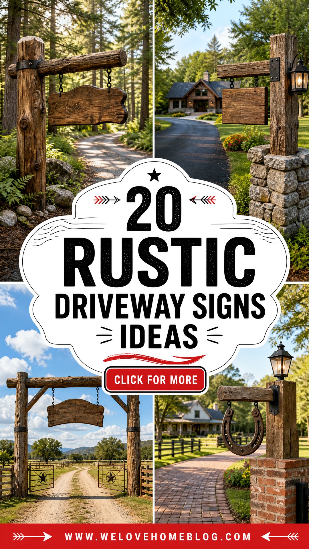 20 Rustic Driveway Signs Ideas for a Charming Country Entry - 20 Rustic Driveway Signs Ideas for a Charming Country Entry