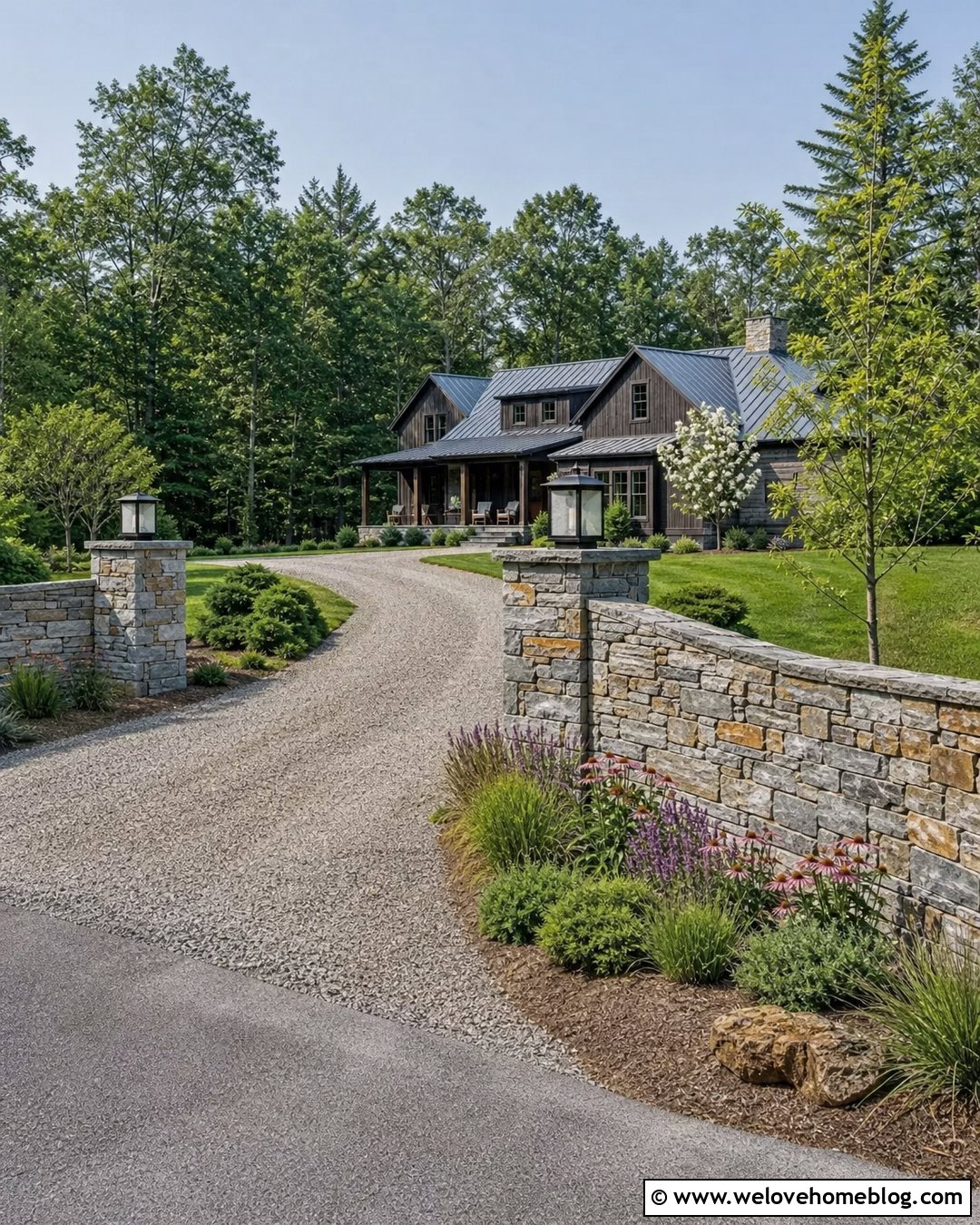 20 Driveway Wall Project Ideas for Stylish, Stronger Entrances