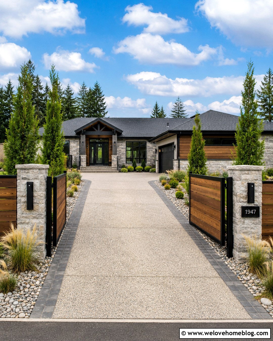 Rustic Metal And Wood Driveway Gate - 20 rustic driveway gate ideas