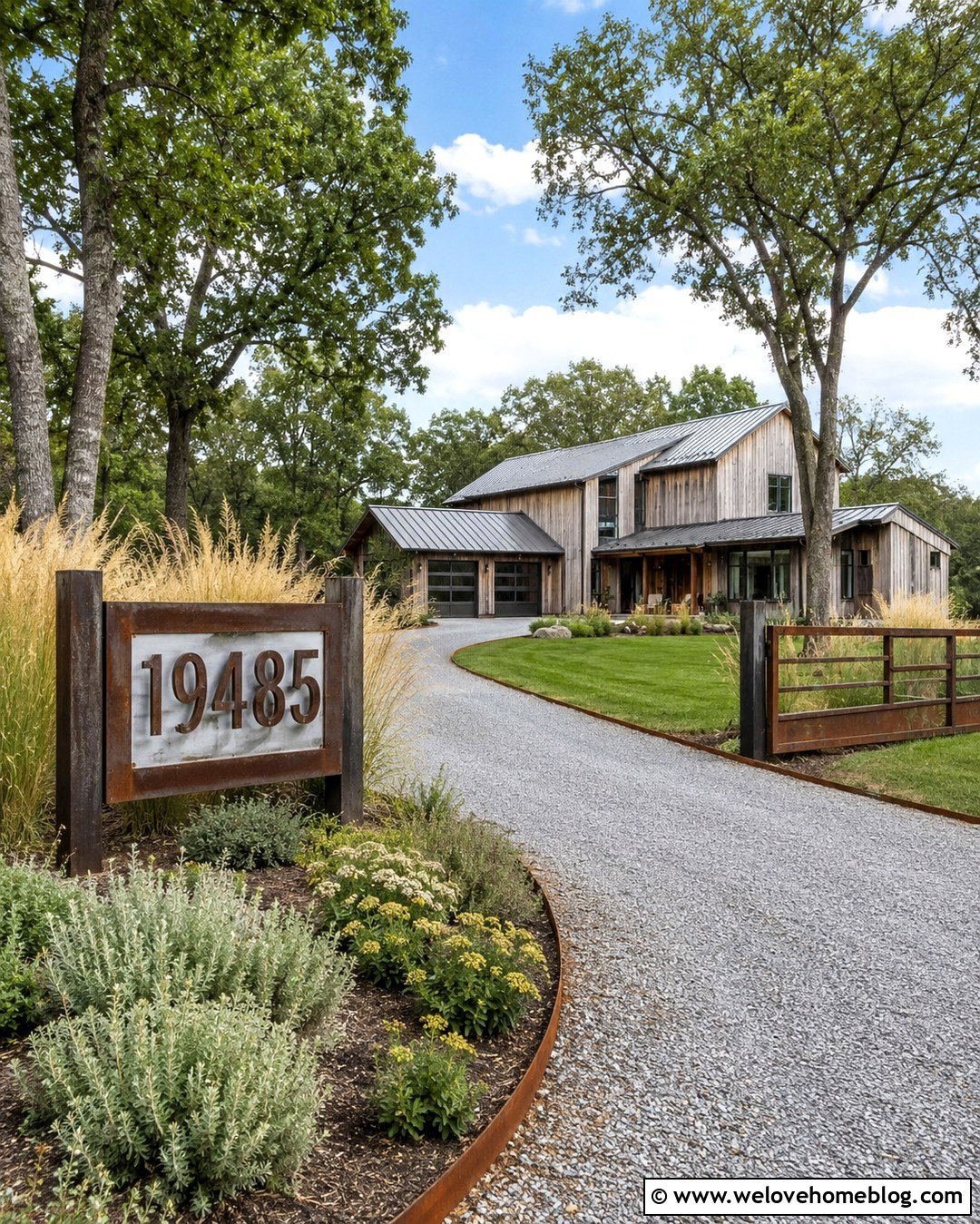 Rustic Metal Farmhouse Address Sign - 20 Driveway Address Sign Farmhouse Ideas