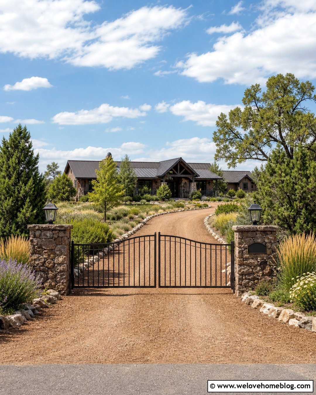 20 Ranch House Driveway Ideas for a Warm Country Welcome