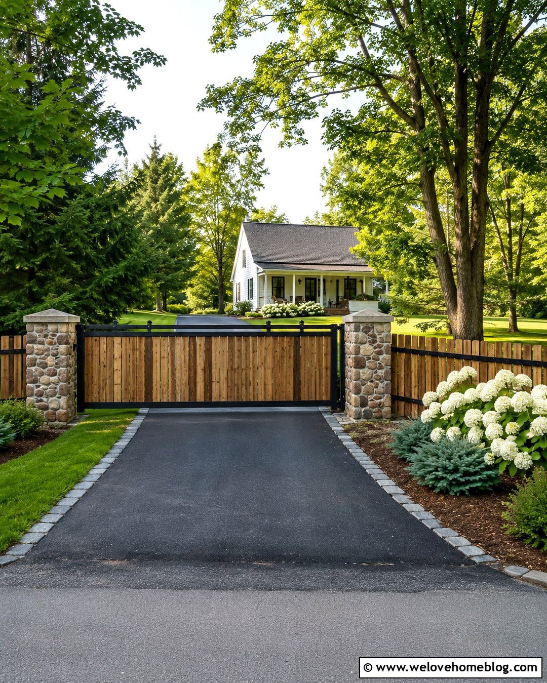 Rustic Sliding Driveway Gate With Timber Slats - 20 rustic driveway gate ideas