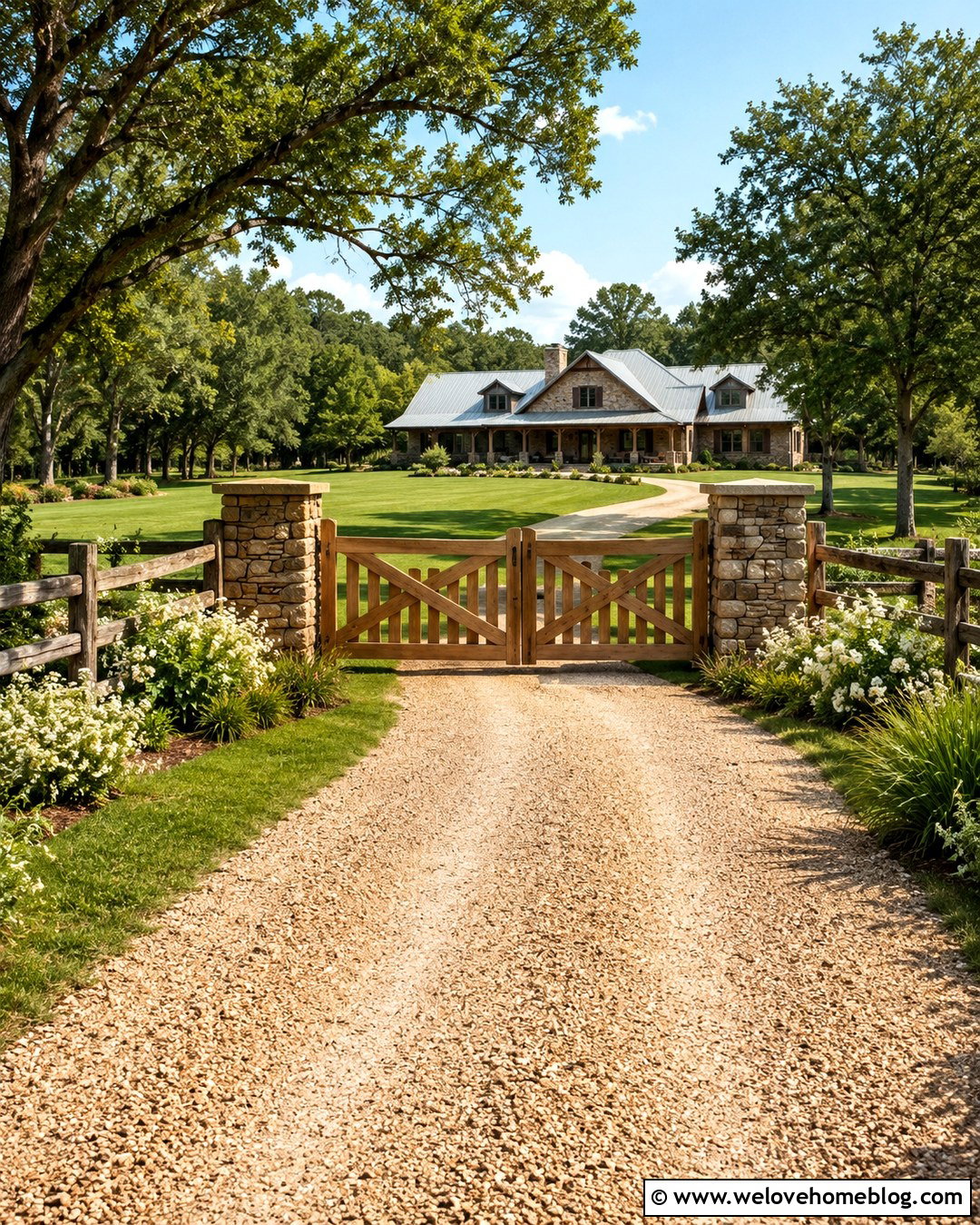 Rustic Wood Country Driveway Gate - 20 Driveway Entrance Gates Country Ideas