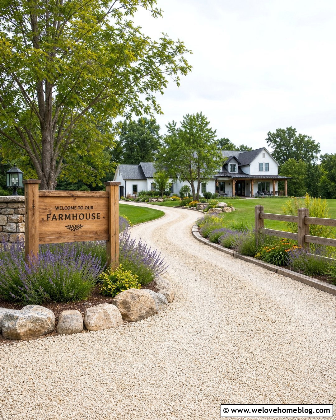 Rustic Wooden Driveway Welcome Sign - 20 driveway welcome sign entrance ideas