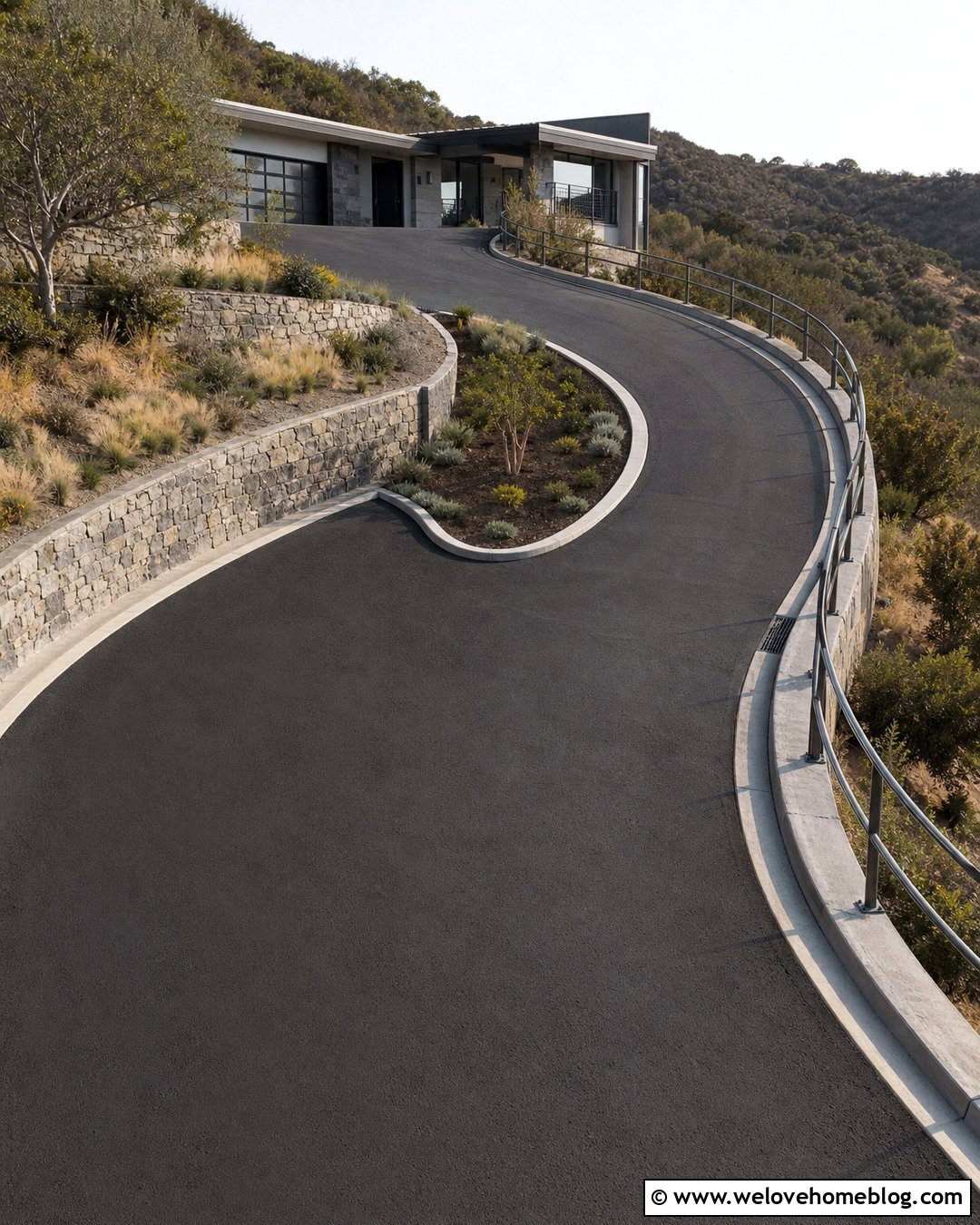 S Curve Steep Driveway - 20 very steep driveway ideas