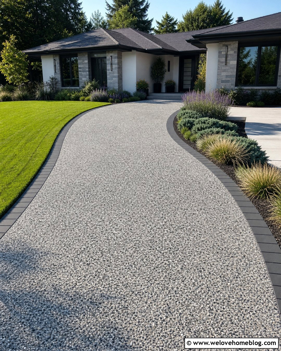 20 Exposed Aggregate Driveway Colours Ideas for Chic Homes