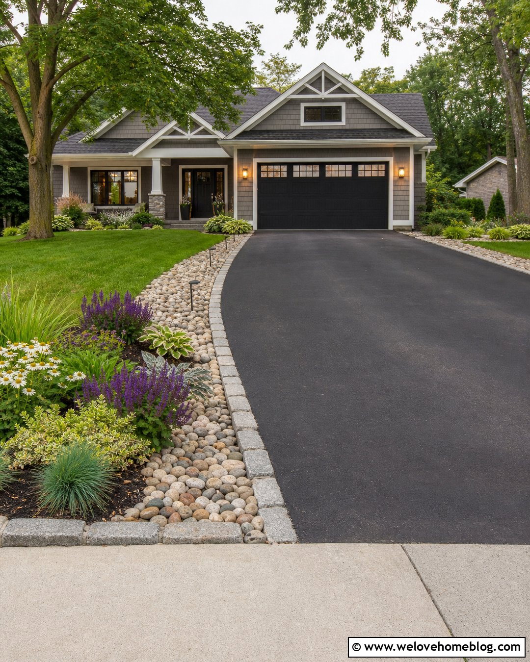 Salt Tolerant Flower Lined Driveway - 25 flower lined driveway ideas