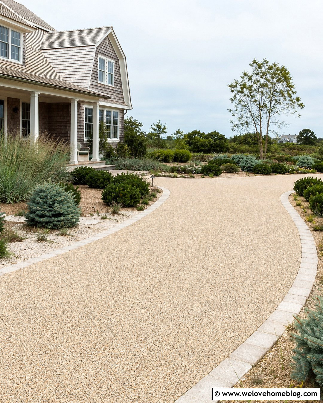 Salt Tolerant Shrubs Along A Coastal Driveway - 20 shrub lined driveway ideas