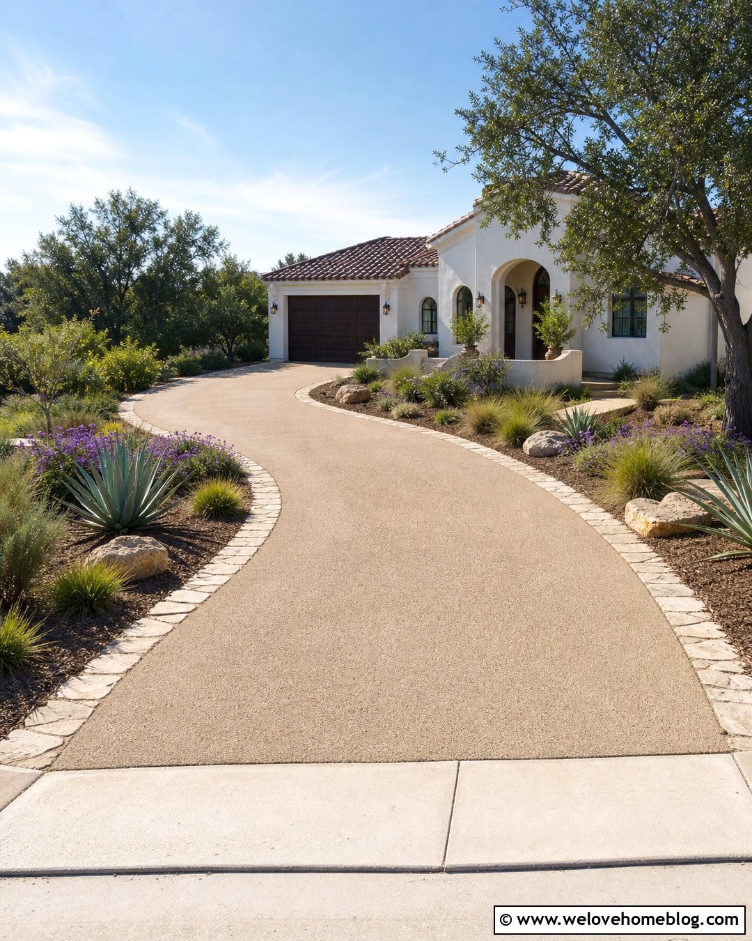 Sand Driveway Paint With Stone Edging - 30 driveway paint ideas