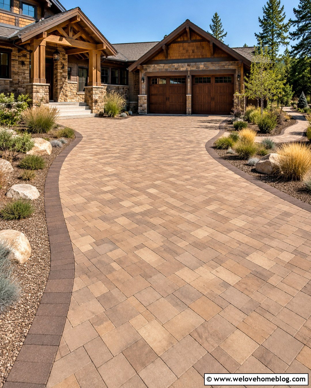 20 Choosing Driveway Colors Ideas for a Cohesive Exterior Look
