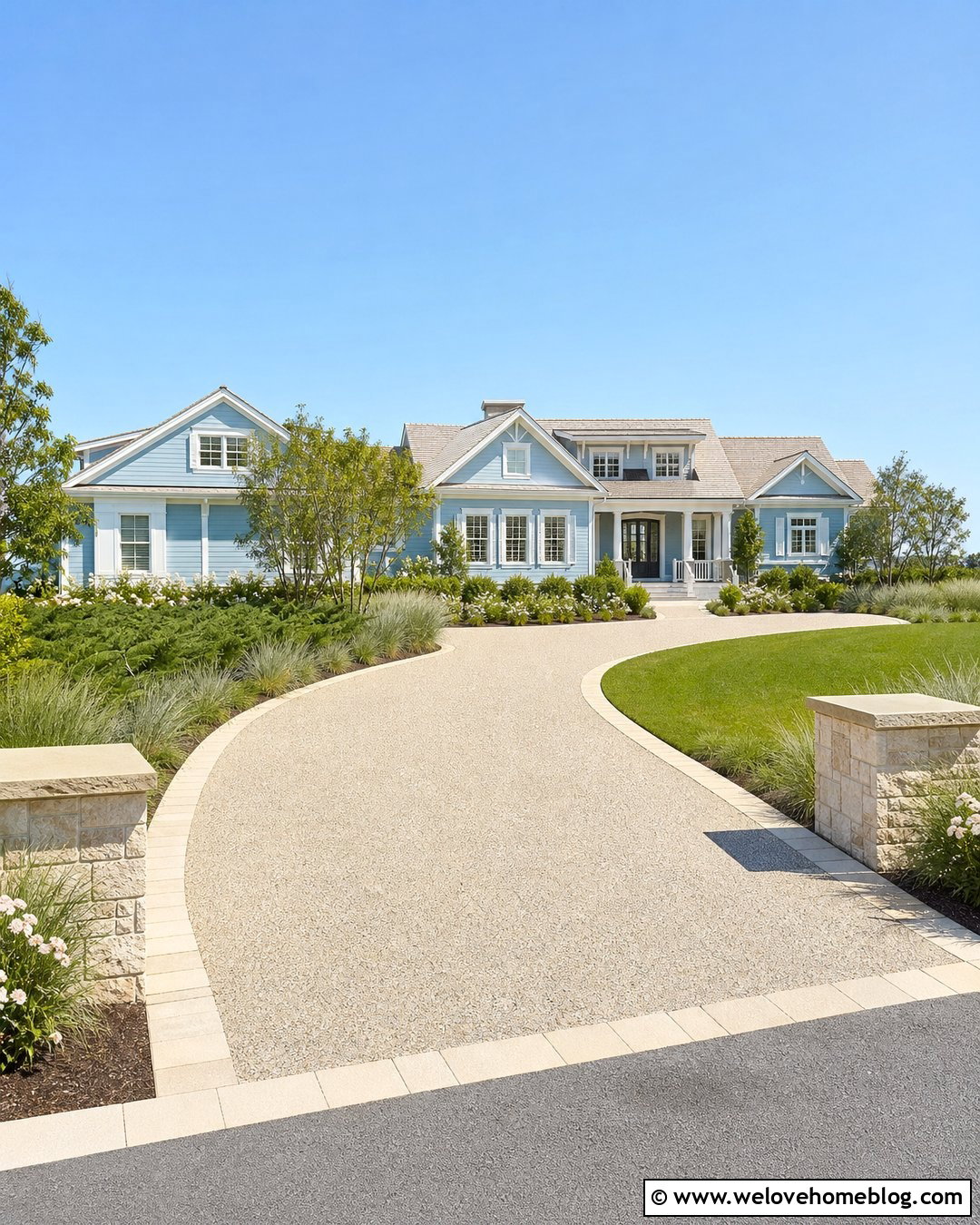 Sandy Cream Exposed Aggregate Driveway - 20 exposed aggregate driveway colours ideas